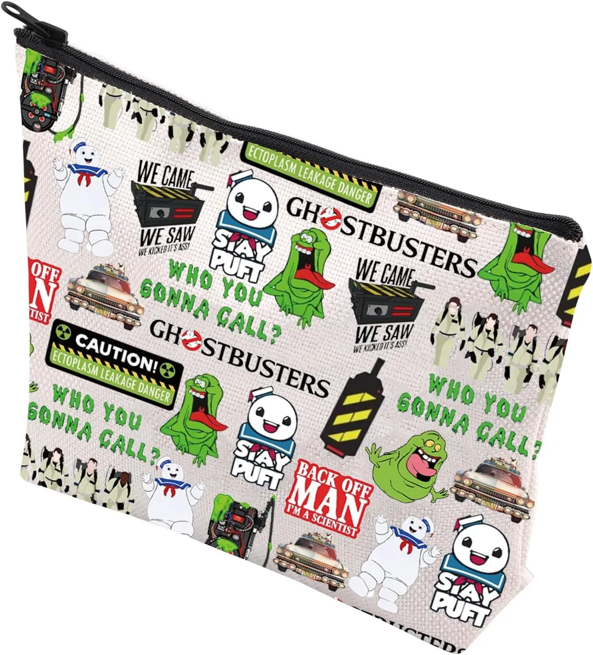 VAMSII Movie Inspired Gift Who You Gonna Call? Zipper Pouch Makeup Bag For Movie Fans (Gh stbusters)