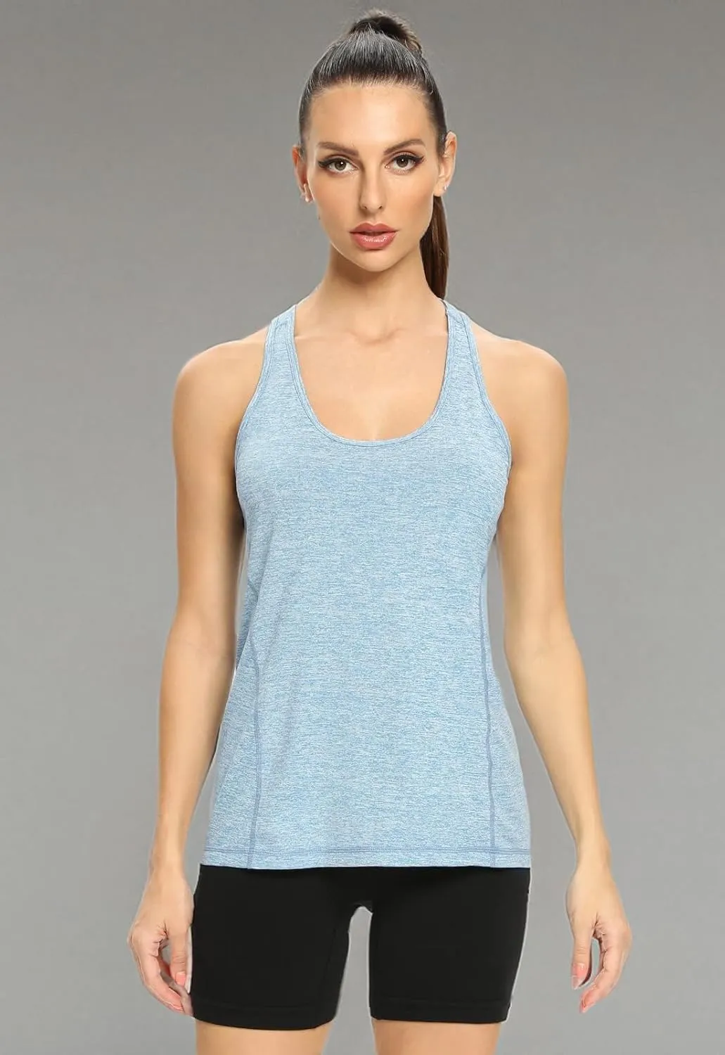 Vislivin Workout Tank Tops for Women Racerback Athletic Tanks Running Exercise Gym Tank Top - 4 Packs