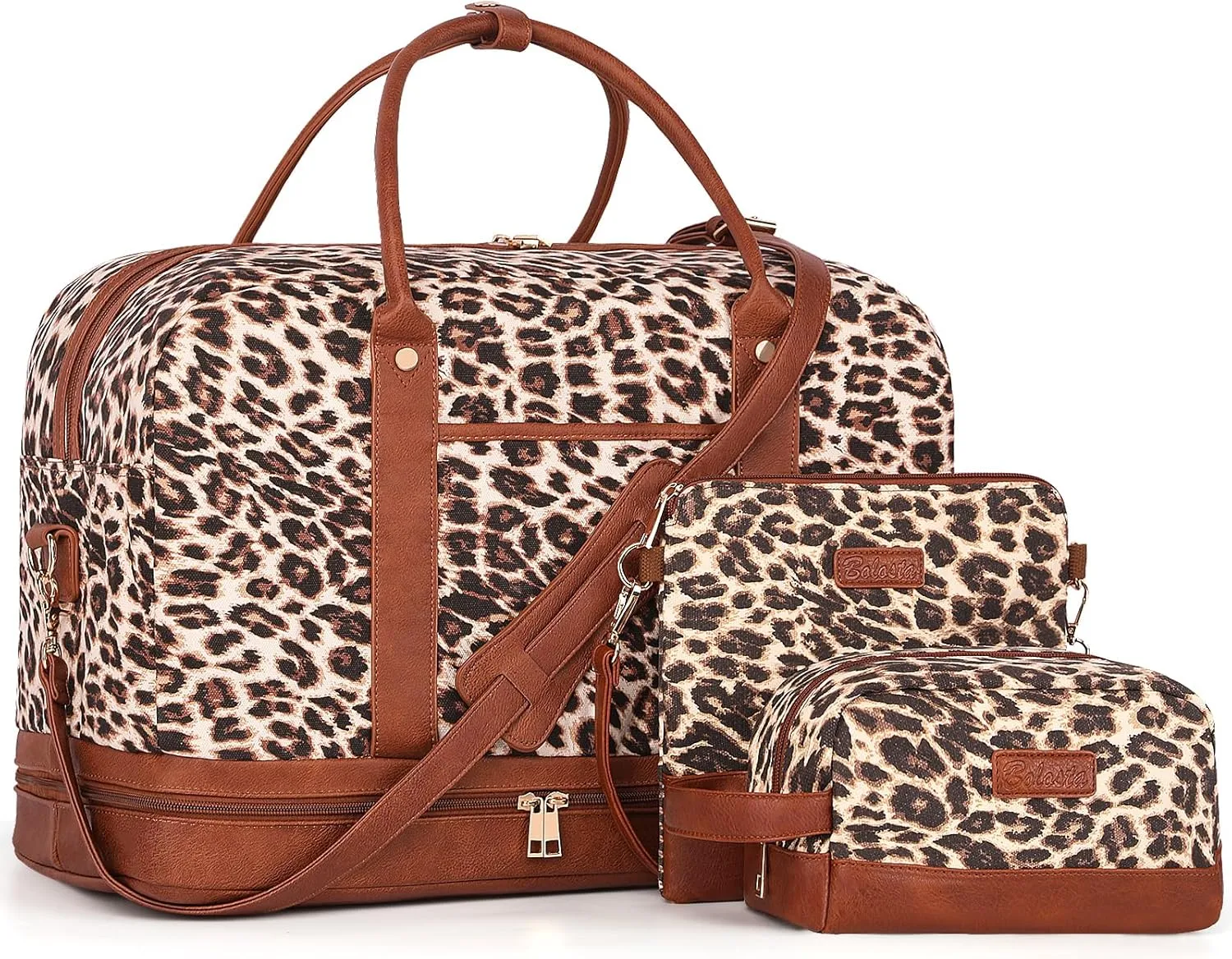 Weekender Bag for Women Canvas Overnight Bag Large Travel Tote Bag Carry on Shoulder Duffle Bag With Shoe Compartment,Perfect for Travel/Daily Use/Birthday Gift 