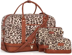 Weekender Bag for Women Canvas Overnight Bag Large Travel Tote Bag Carry on Shoulder Duffle Bag With Shoe Compartment,Perfect for Travel/Daily Use/Birthday Gift 