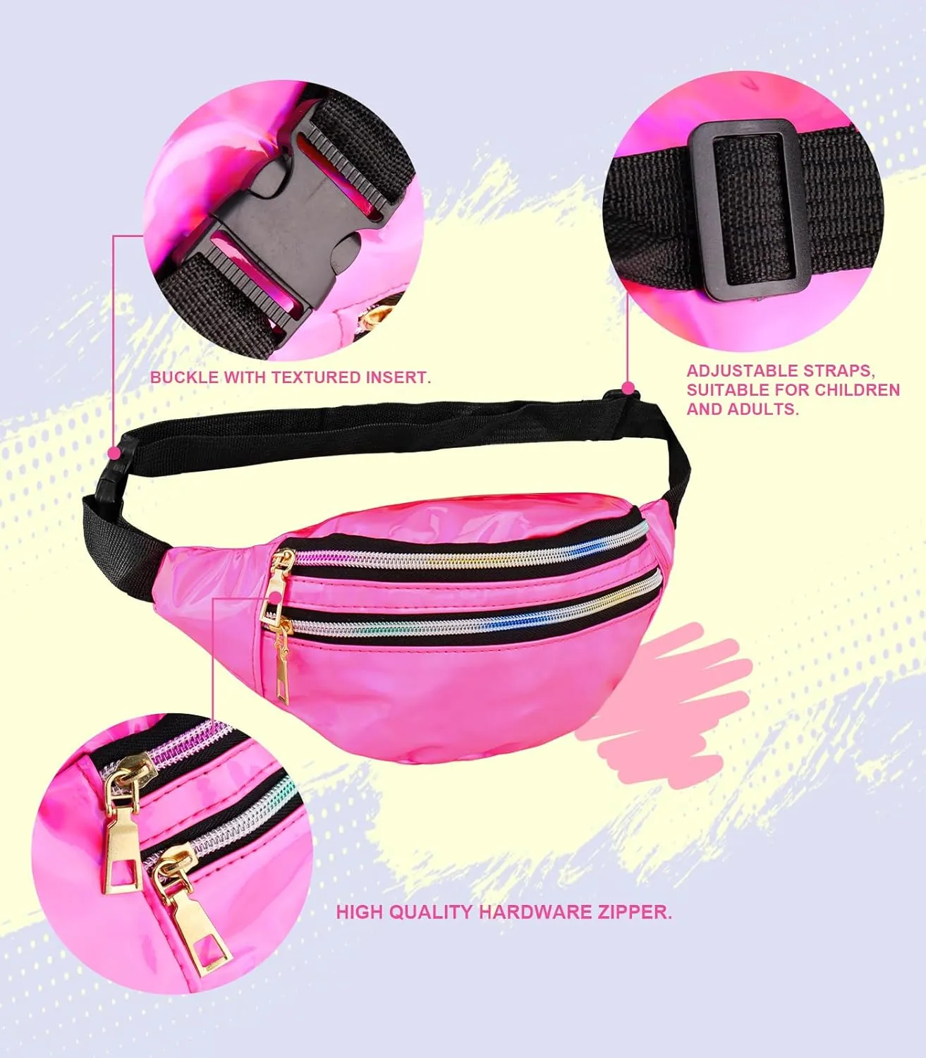 WlLDPARTY 80s Outfit Women Costume Accessories Set, T Shirt Leggings Tutu Skirt Fanny Pack Headband Fishnet Gloves Legwarmers