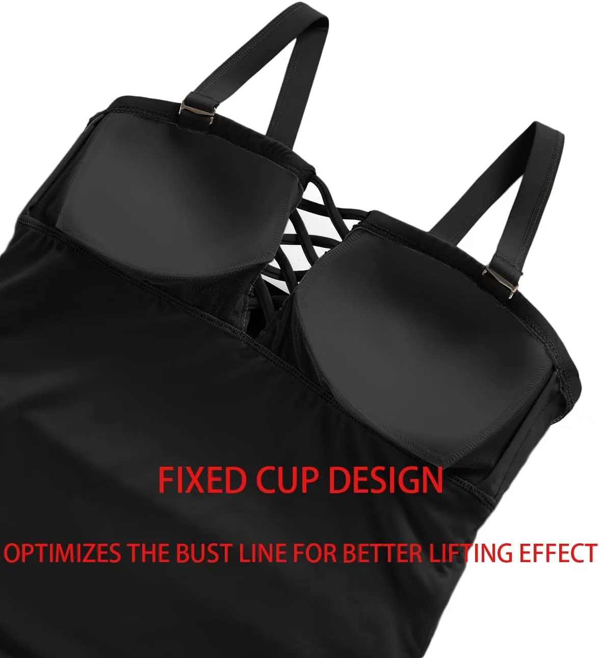 Women Plus Size One Piece Swimsuit - Tummy Control Bathing Suits Ruched Lace up Swimwear Bandeau Retro Swimsuits 2025