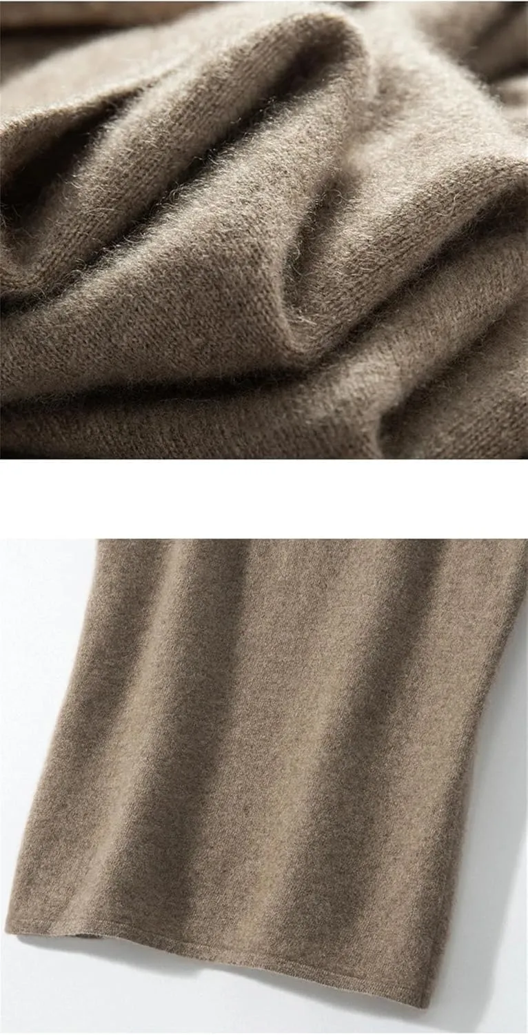 Women Solid Color V-Neck 100%Wool Knitted Tank Tops Spaghetti Strap Camisole Classic Basic Cami