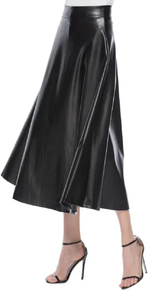 Womens Midi Skirts Women's Midi Skirt Summer Pleated Flowy Elastic High Waisted Skirts with Pockets Black Mini Skirt