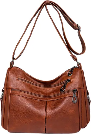 Womens Purses and Handbags Crossbody Purses and Handbags Lightweight Pocketbook Beach Bag Water Proof Sandproof(Brown)