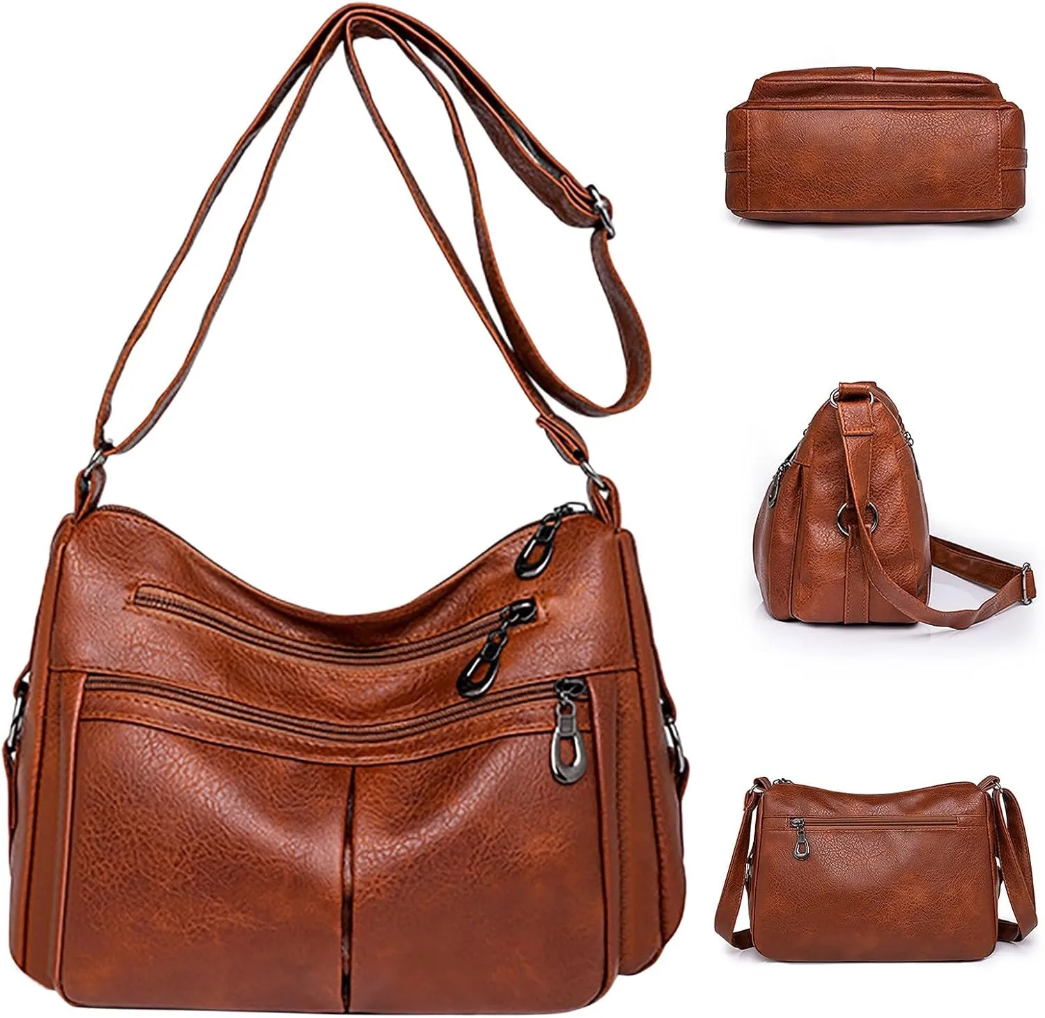 Womens Purses and Handbags Crossbody Purses and Handbags Lightweight Pocketbook Beach Bag Water Proof Sandproof(Brown)