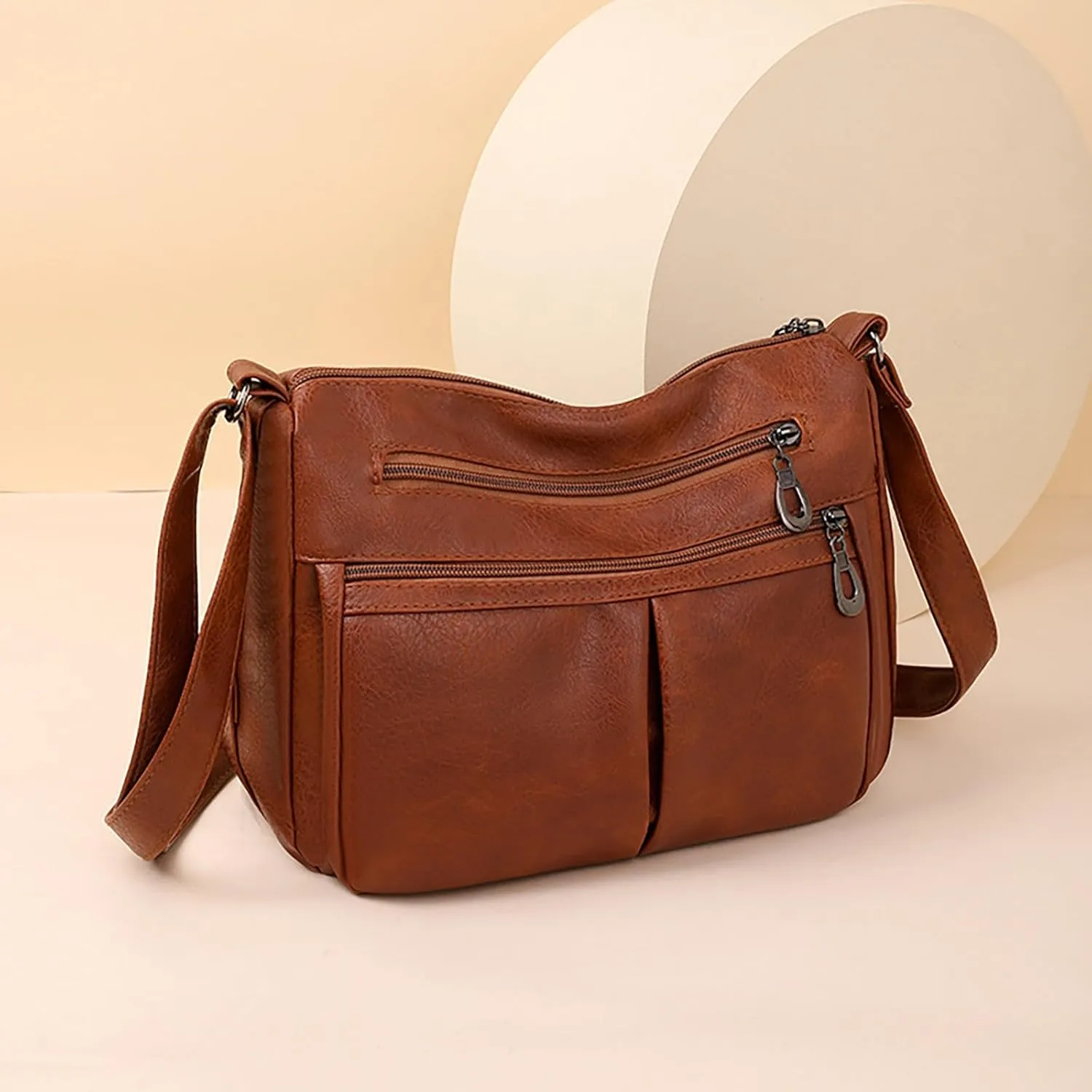Womens Purses and Handbags Crossbody Purses and Handbags Lightweight Pocketbook Beach Bag Water Proof Sandproof(Brown)