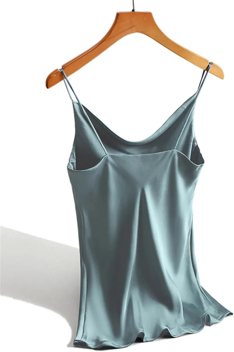 Women's Silk Satin Tank Tops for Women Trendy Summer Sexy Spaghetti Strap Sleeveless Camisole Camis Vest