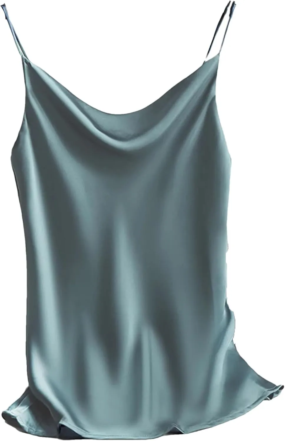 Women's Silk Satin Tank Tops for Women Trendy Summer Sexy Spaghetti Strap Sleeveless Camisole Camis Vest